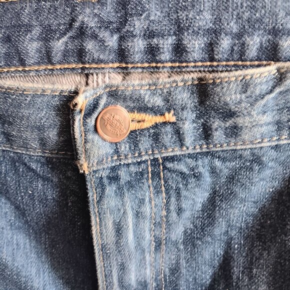 38x32 Vtg Dickies Blue Denim Carpenter Jeans Relaxed Fit Mens Classic Workwear - Picture 5 of 6